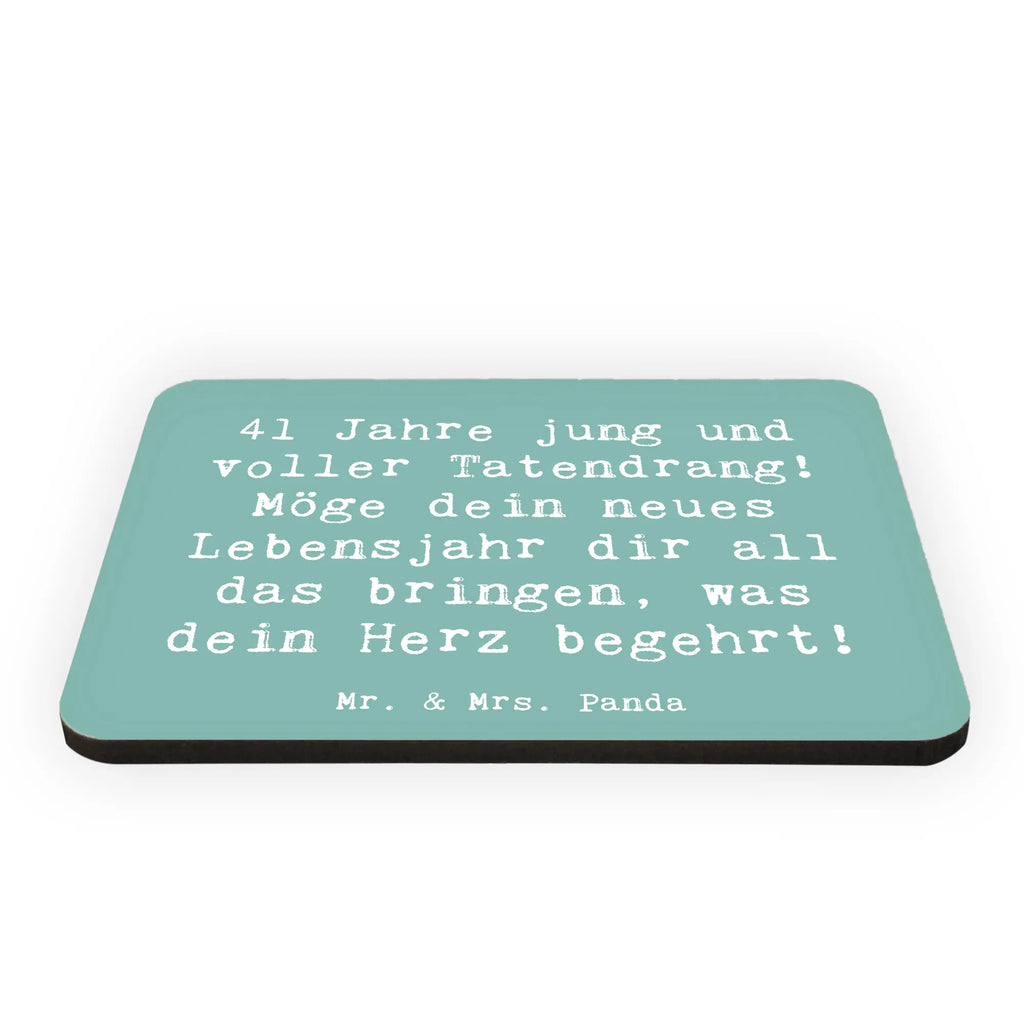 Magnet Spruch 41. Geburtstag Tatendrang Motivmagnete, Kühlschrank Dekoration, Pinnwandmagnet, Dekomagnet, Whiteboard Magnet, Kühlschrankmagnet, Notiz Magnet, Souvenir Magnet, Geburtstag, Geburtstagsgeschenk, Geschenk