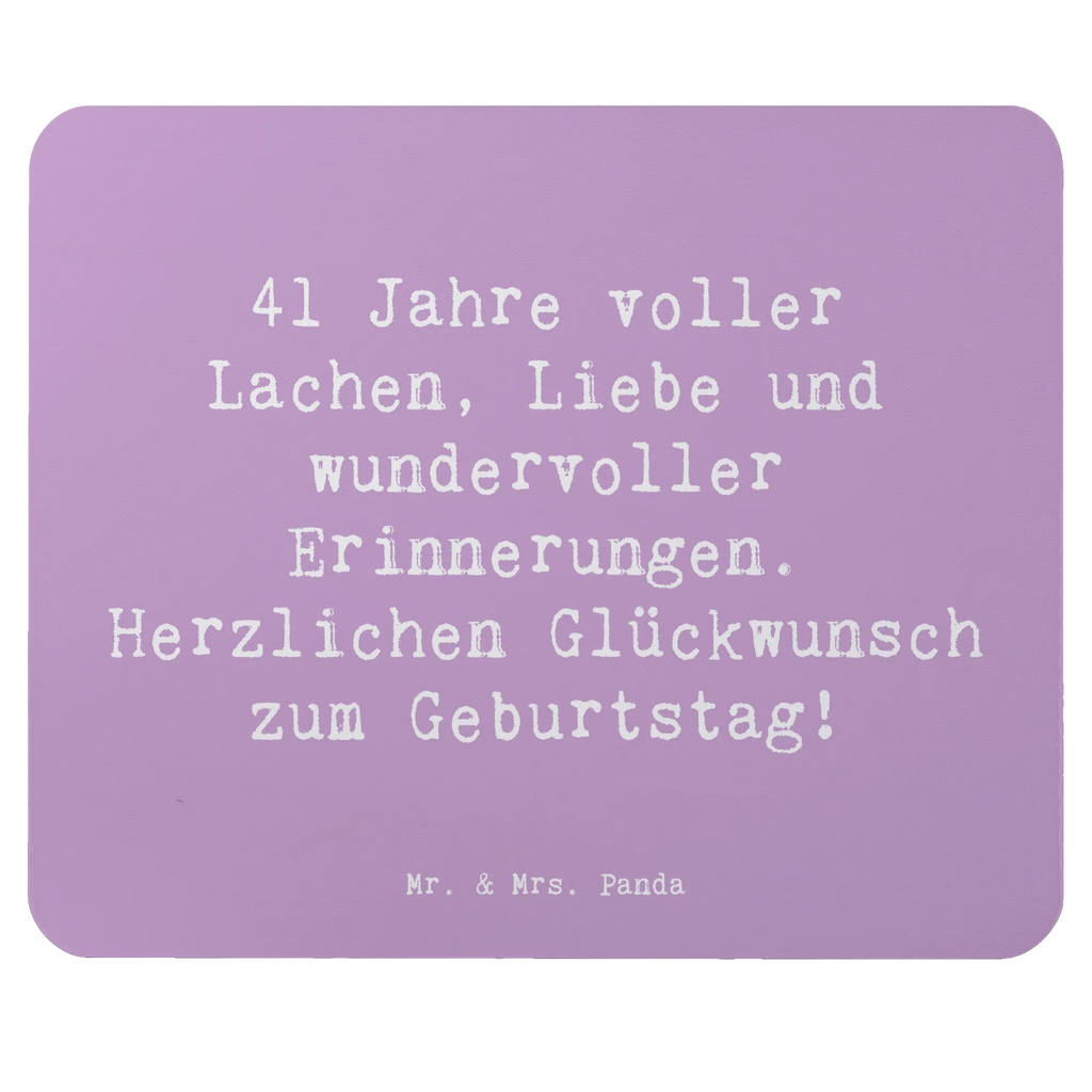Mouse mat Saying 41 Jahre voller Lachen, Liebe und wundervoller Erinnerungen. Herzlichen Glückwunsch zum Geburtstag! Einzigartiges Mauspad, Computer zubehör, Arbeitszimmer, Mauspad Büro, Designer Mauspad, PC Zubehör, Mousepad, Mausunterlage, Büroausstattung, Mauspad, Geburtstag, Geburtstagsgeschenk, Geschenk