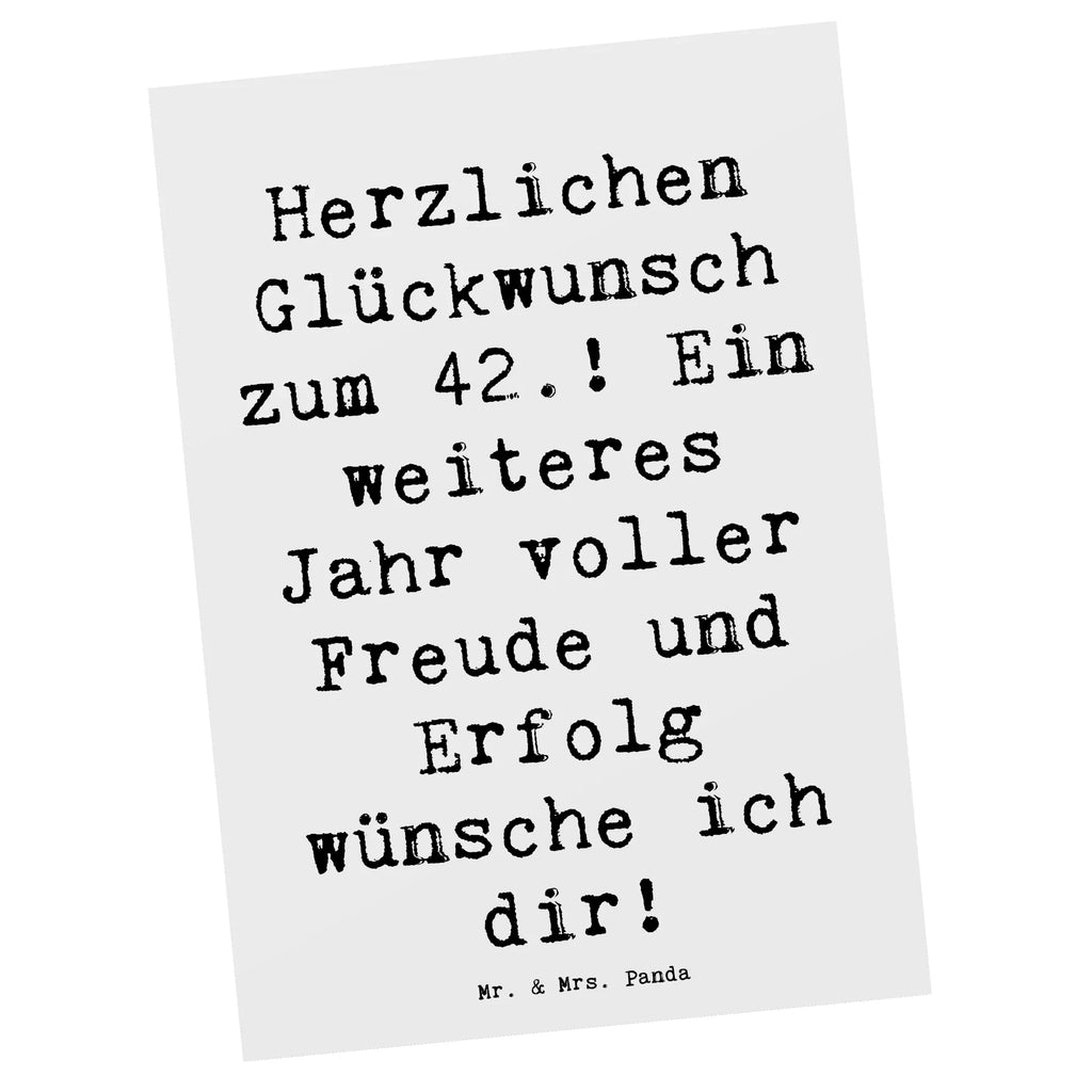 Postcard Saying Herzlichen Glückwunsch zum 42.! Ein weiteres Jahr voller Freude und Erfolg wünsche ich dir! Grußkarte, Einladungskarten Geburtstag, Geschenkkarte, Karte, Einladung Geburtstag, Ansichtskarten, Einladungskarte, Dankeskarte, Postkarte, Ansichtskarte, Geburtstagskarte, Einladung, Geburtstag, Geburtstagsgeschenk, Geschenk