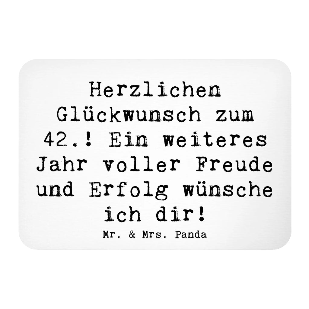 Magnet Saying Herzlichen Glückwunsch zum 42.! Ein weiteres Jahr voller Freude und Erfolg wünsche ich dir! Notiz Magnet, Souvenir Magnet, Whiteboard Magnet, Dekomagnet, Kühlschrank Dekoration, Motivmagnete, Pinnwandmagnet, Kühlschrankmagnet, Geburtstag, Geburtstagsgeschenk, Geschenk