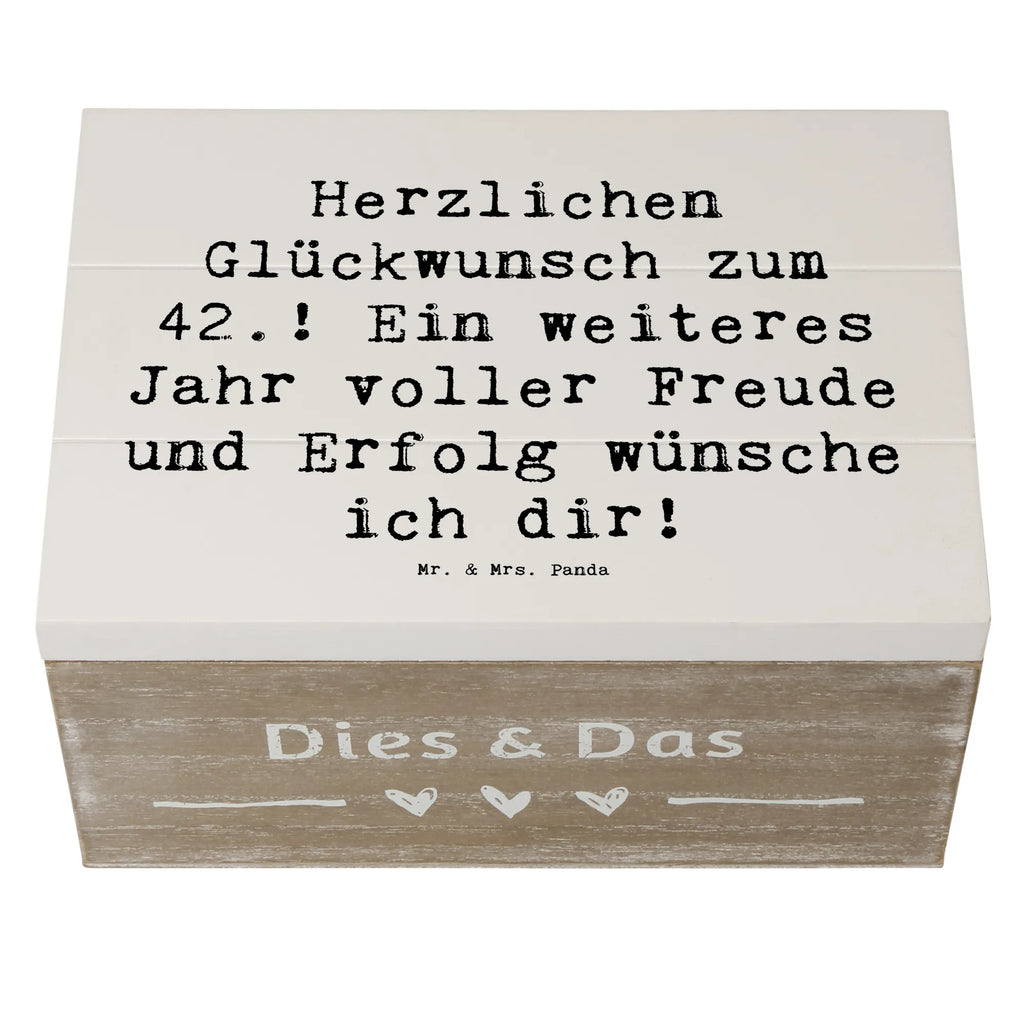 Holzkiste Spruch 42. Geburtstag Schatzkiste, Truhe, Holzkiste, Geschenkdose, Geschenkbox, Erinnerungsbox, Aufbewahrungsbox, Kiste, Erinnerungskiste, XXL, Dekokiste, Schatulle, Geburtstag, Geburtstagsgeschenk, Geschenk