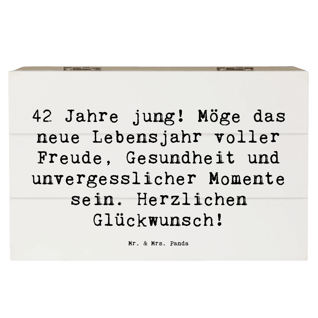 Holzkiste Spruch 42. Geburtstag Freude Dekokiste, Schatzkiste, Erinnerungskiste, Aufbewahrungsbox, XXL, Truhe, Holzkiste, Erinnerungsbox, Kiste, Schatulle, Geschenkdose, Geschenkbox, Geburtstag, Geburtstagsgeschenk, Geschenk