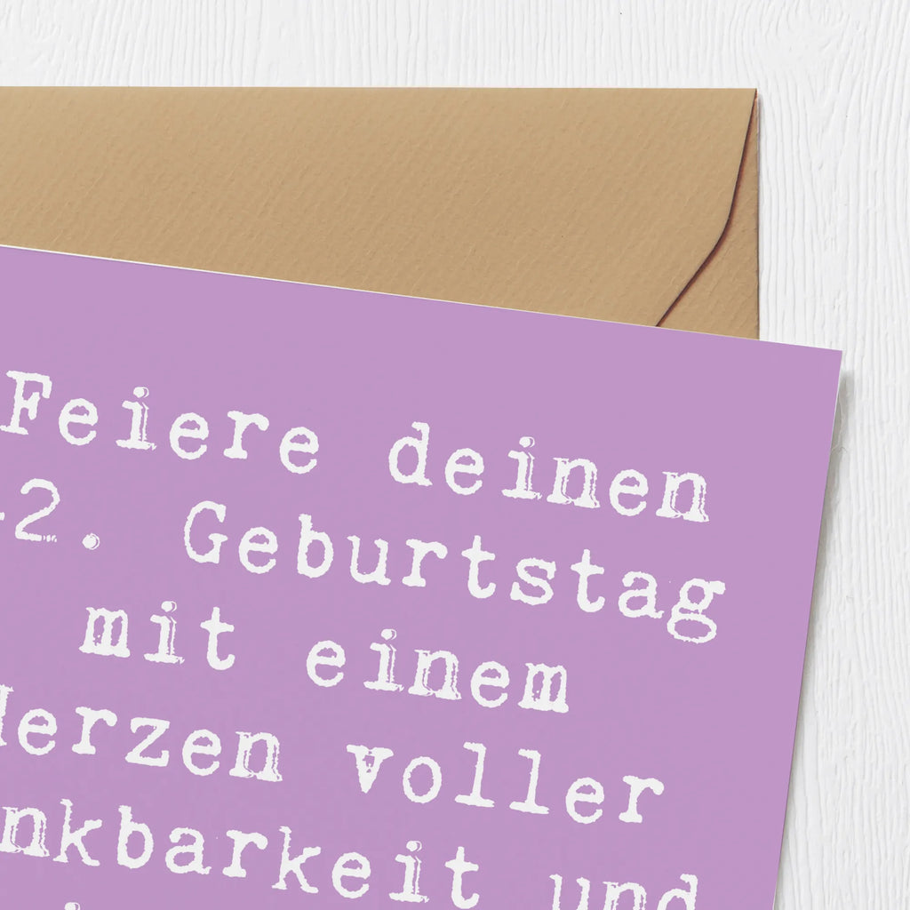 Deluxe Karte Spruch 42. Geburtstag Wunder Hochwertige Klappkarte, Glückwunschkarte, Hochzeitskarte, Hochwertige Grußkarte, Karte, Einladungskarte, Klappkarte, Geburtstagskarte, Grußkarte, Geburtstag, Geburtstagsgeschenk, Geschenk