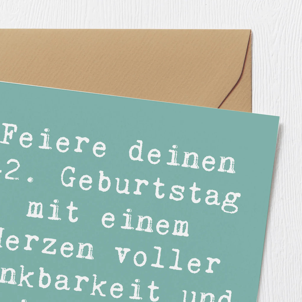 Deluxe Karte Spruch 42. Geburtstag Wunder Hochwertige Klappkarte, Glückwunschkarte, Hochzeitskarte, Hochwertige Grußkarte, Karte, Einladungskarte, Klappkarte, Geburtstagskarte, Grußkarte, Geburtstag, Geburtstagsgeschenk, Geschenk