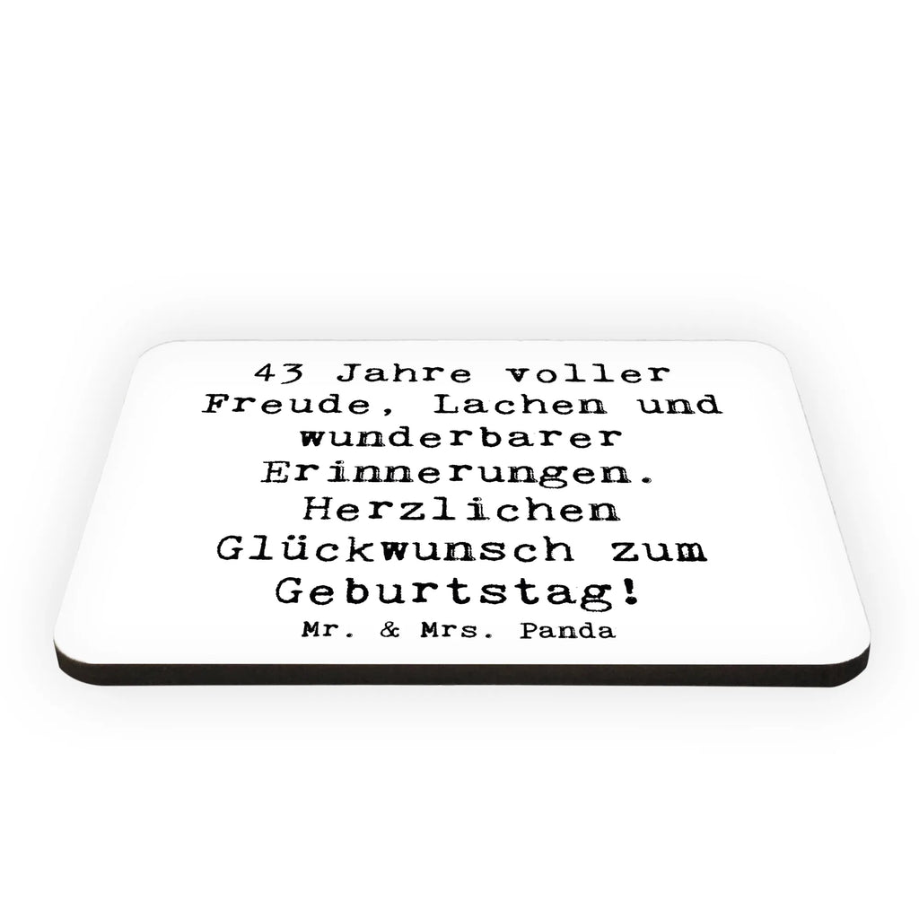 Magnet Spruch 43. Geburtstag Freude Notiz Magnet, Pinnwandmagnet, Souvenir Magnet, Kühlschrankmagnet, Motivmagnete, Dekomagnet, Kühlschrank Dekoration, Whiteboard Magnet, Geburtstag, Geburtstagsgeschenk, Geschenk