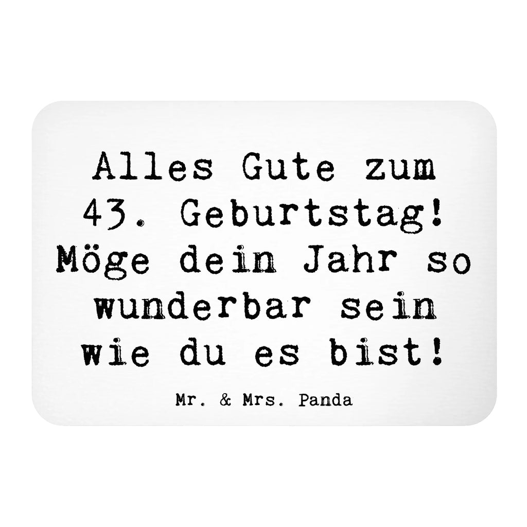 Magnet Spruch 43. Geburtstag Kühlschrank Dekoration, Notiz Magnet, Whiteboard Magnet, Souvenir Magnet, Dekomagnet, Motivmagnete, Kühlschrankmagnet, Pinnwandmagnet, Geburtstag, Geburtstagsgeschenk, Geschenk