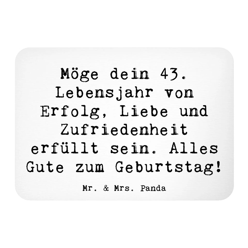 Magnet Spruch 43. Geburtstag Glück Dekomagnet, Whiteboard Magnet, Pinnwandmagnet, Kühlschrankmagnet, Souvenir Magnet, Motivmagnete, Kühlschrank Dekoration, Notiz Magnet, Geburtstag, Geburtstagsgeschenk, Geschenk