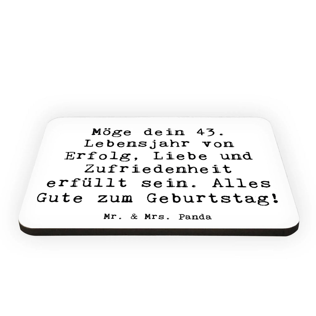 Magnet Spruch 43. Geburtstag Glück Dekomagnet, Whiteboard Magnet, Pinnwandmagnet, Kühlschrankmagnet, Souvenir Magnet, Motivmagnete, Kühlschrank Dekoration, Notiz Magnet, Geburtstag, Geburtstagsgeschenk, Geschenk