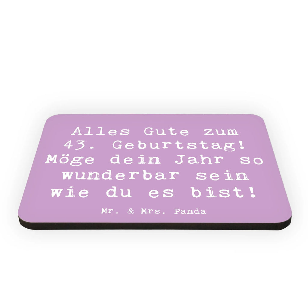 Magnet Spruch 43. Geburtstag Kühlschrank Dekoration, Notiz Magnet, Whiteboard Magnet, Souvenir Magnet, Dekomagnet, Motivmagnete, Kühlschrankmagnet, Pinnwandmagnet, Geburtstag, Geburtstagsgeschenk, Geschenk
