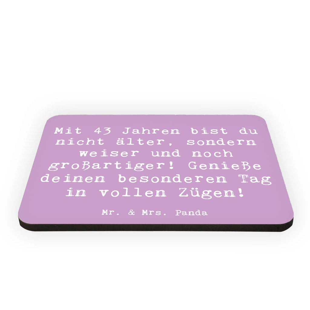 Magnet Spruch 43. Geburtstag Weisheit Motivmagnete, Kühlschrankmagnet, Notiz Magnet, Kühlschrank Dekoration, Pinnwandmagnet, Whiteboard Magnet, Dekomagnet, Souvenir Magnet, Geburtstag, Geburtstagsgeschenk, Geschenk