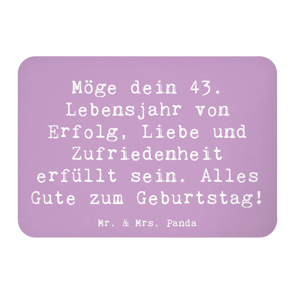 Magnet Spruch 43. Geburtstag Glück Dekomagnet, Whiteboard Magnet, Pinnwandmagnet, Kühlschrankmagnet, Souvenir Magnet, Motivmagnete, Kühlschrank Dekoration, Notiz Magnet, Geburtstag, Geburtstagsgeschenk, Geschenk
