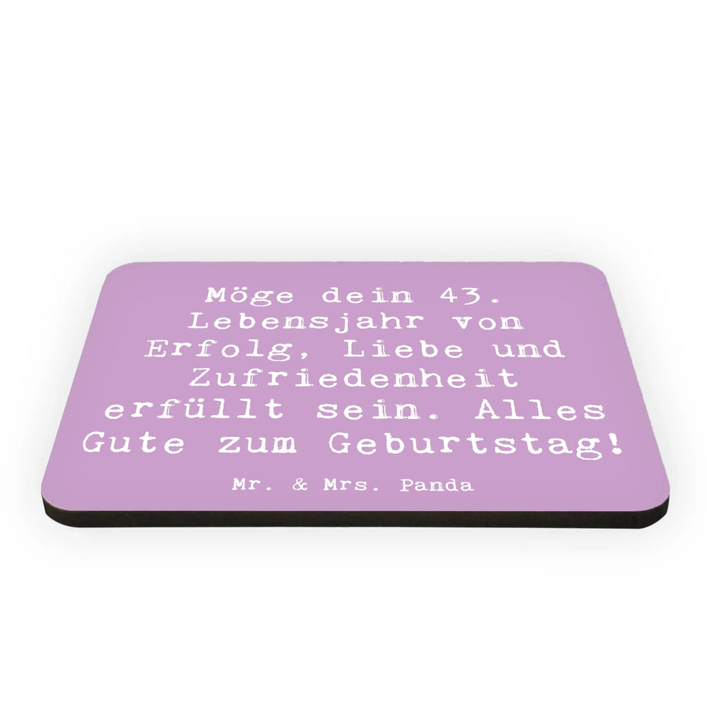 Magnet Spruch 43. Geburtstag Glück Dekomagnet, Whiteboard Magnet, Pinnwandmagnet, Kühlschrankmagnet, Souvenir Magnet, Motivmagnete, Kühlschrank Dekoration, Notiz Magnet, Geburtstag, Geburtstagsgeschenk, Geschenk