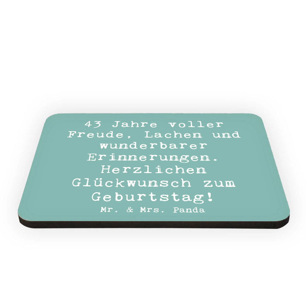 Magnet Spruch 43. Geburtstag Freude Notiz Magnet, Pinnwandmagnet, Souvenir Magnet, Kühlschrankmagnet, Motivmagnete, Dekomagnet, Kühlschrank Dekoration, Whiteboard Magnet, Geburtstag, Geburtstagsgeschenk, Geschenk