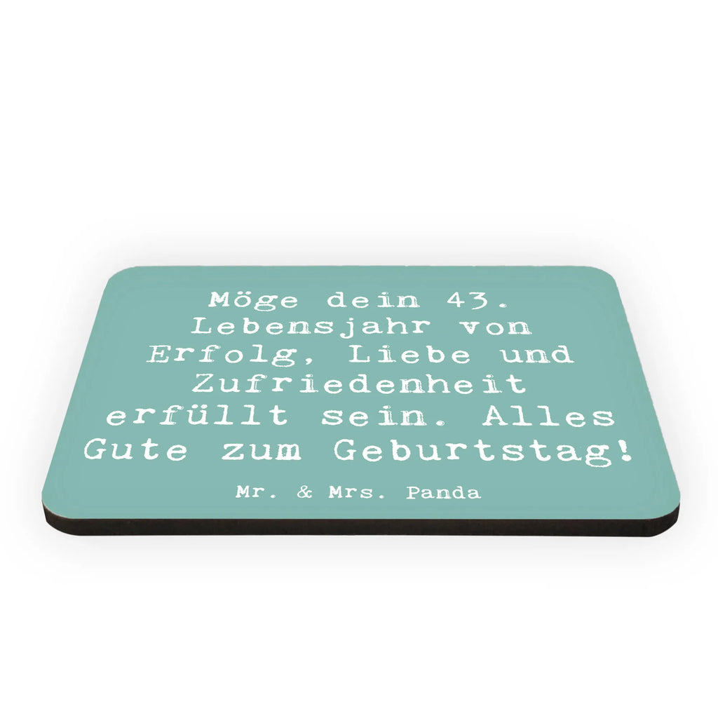 Magnet Spruch 43. Geburtstag Glück Dekomagnet, Whiteboard Magnet, Pinnwandmagnet, Kühlschrankmagnet, Souvenir Magnet, Motivmagnete, Kühlschrank Dekoration, Notiz Magnet, Geburtstag, Geburtstagsgeschenk, Geschenk