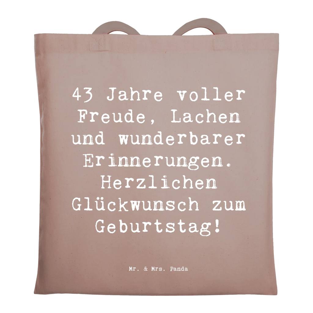 Tragetasche Spruch 43. Geburtstag Freude Uni Tasche, einkaufsshopper, Jutebeutel, schultertasche baumwolle, textiltasche, festivaltasche, baumwoll shopper, tragbeutel, Büchertasche, Einkaufstüte, Stofftasche, schulterbeutel, totebag, canvas tasche, Einkaufstasche, Beutel, festival tasche, dokumententasche, Tüte, tragetasche baumwolle, Schultasche, Unitasche, Shopping Tasche, universaltasche, Tasche, beutel baumwolle, umhängebeutel, Einkaufsbeutel, Baumwollbeutel, studententasche, Shopper, Schultertasche, Baumwoll-Tragetasche, Henkeltasche, Strandtasche, stofftasche baumwolle, Freizeittasche, stoff shopper, einkaufstasche baumwolle, Umhängetasche, tasche baumwolle, Baumwoll-Shopper, henkeltasche baumwolle, Alltagstasche, Jutetasche, Laptoptasche, campus tasche, Stoffbeutel, umhängetasche baumwolle, Stoff-Tragetasche, textilbeutel, Schulbeutel, Baumwolltasche, Tragetasche, Tote Bag, freizeitbeutel, Geburtstag, Geschenk, Geburtstagsgeschenk