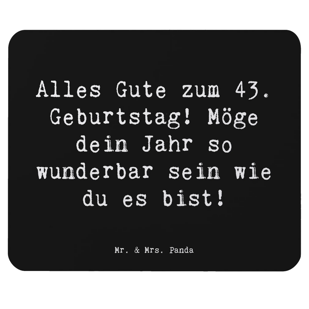 Mauspad Spruch 43. Geburtstag Mousepad, Mauspad, Mausunterlage, Einzigartiges Mauspad, Arbeitszimmer, Büroausstattung, PC Zubehör, Designer Mauspad, Computer zubehör, Mauspad Büro, Geburtstag, Geburtstagsgeschenk, Geschenk