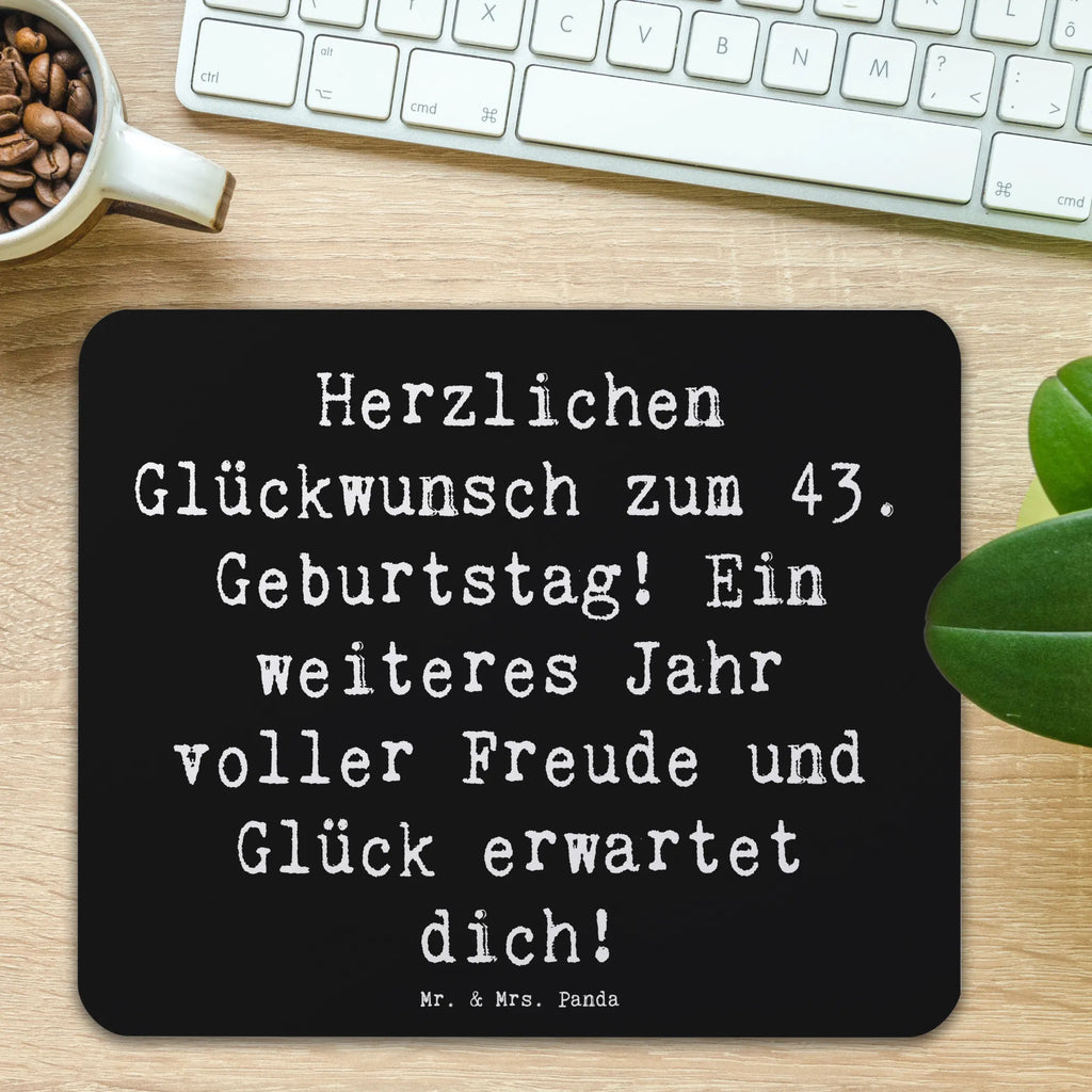 Mauspad Spruch 43. Geburtstag Freude Mauspad Büro, Computer zubehör, Büroausstattung, Mousepad, Mausunterlage, Einzigartiges Mauspad, Designer Mauspad, Mauspad, PC Zubehör, Arbeitszimmer, Geburtstag, Geburtstagsgeschenk, Geschenk