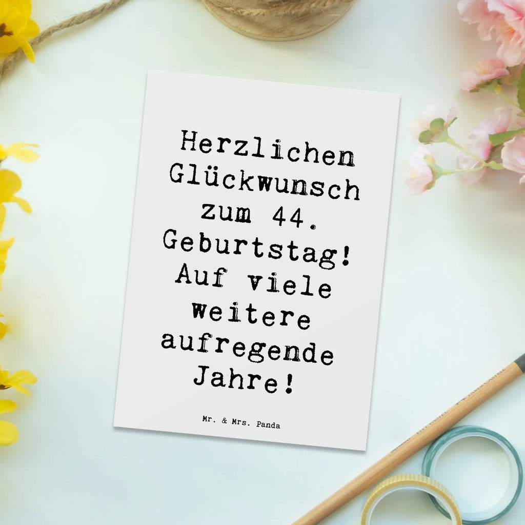 Postkarte Spruch 44. Geburtstag Feier Einladungskarte, Ansichtskarte, Geschenkkarte, Ansichtskarten, Karte, Einladungskarten Geburtstag, Einladung, Postkarte, Dankeskarte, Geburtstagskarte, Einladung Geburtstag, Grußkarte, Geburtstag, Geburtstagsgeschenk, Geschenk