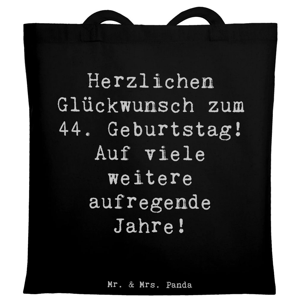 Tragetasche Spruch 44. Geburtstag Feier Beuteltasche, Beutel, Einkaufstasche, Jutebeutel, Stoffbeutel, Tasche, Shopper, Umhängetasche, Strandtasche, Schultertasche, Stofftasche, Tragetasche, Badetasche, Jutetasche, Einkaufstüte, Laptoptasche, Geburtstag, Geburtstagsgeschenk, Geschenk