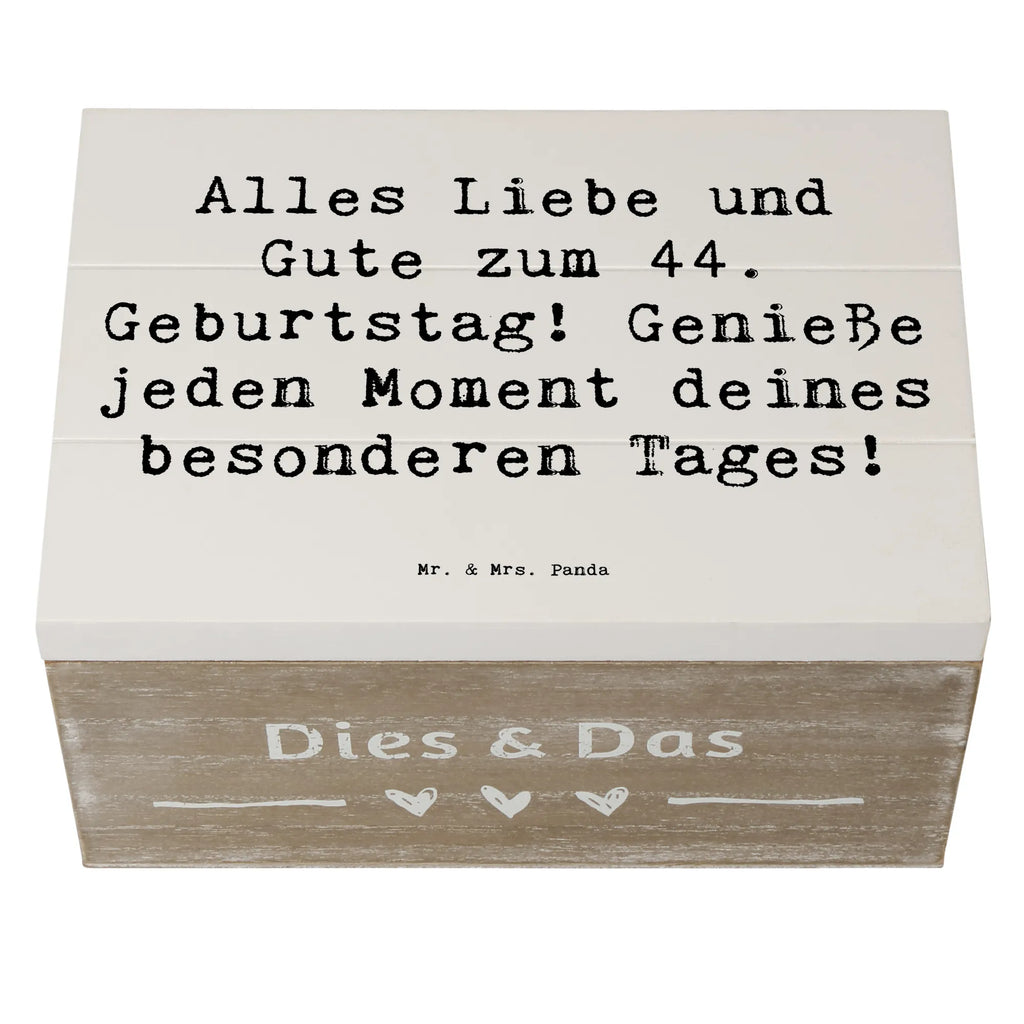 Holzkiste Spruch 44. Geburtstag Geschenkdose, Erinnerungsbox, Geschenkbox, Schatulle, Truhe, XXL, Schatzkiste, Kiste, Erinnerungskiste, Dekokiste, Holzkiste, Aufbewahrungsbox, Geburtstag, Geburtstagsgeschenk, Geschenk