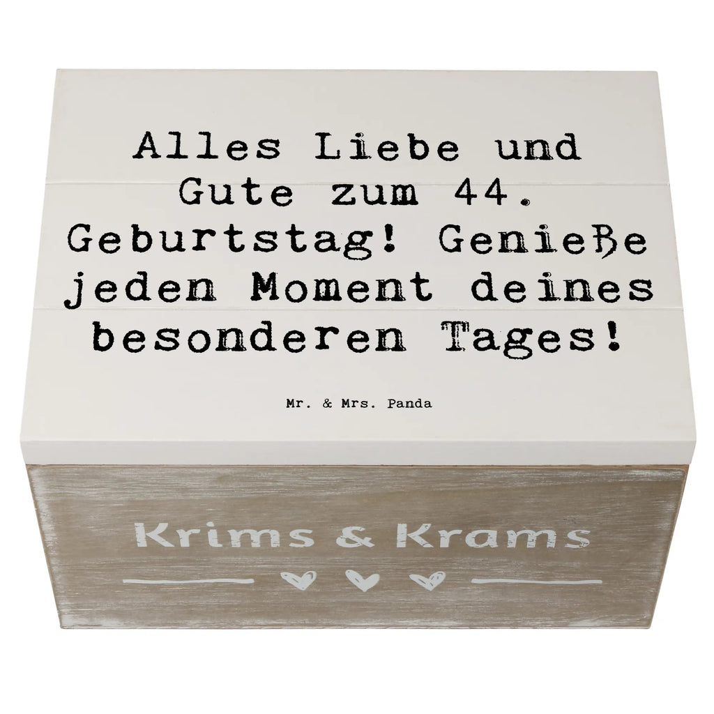 Holzkiste Spruch 44. Geburtstag Geschenkdose, Erinnerungsbox, Geschenkbox, Schatulle, Truhe, XXL, Schatzkiste, Kiste, Erinnerungskiste, Dekokiste, Holzkiste, Aufbewahrungsbox, Geburtstag, Geburtstagsgeschenk, Geschenk