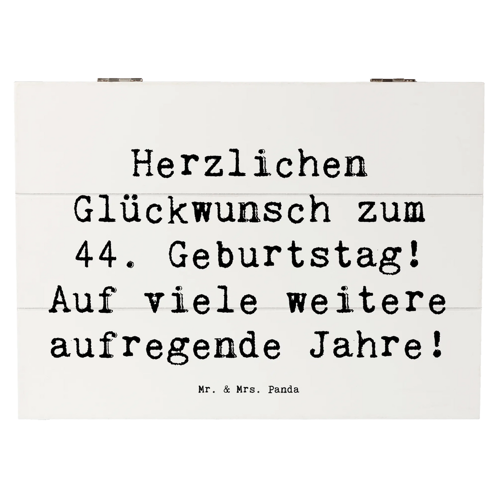 Holzkiste Spruch 44. Geburtstag Feier Erinnerungskiste, Dekokiste, Schatulle, Geschenkbox, Erinnerungsbox, Schatzkiste, Kiste, Aufbewahrungsbox, Holzkiste, XXL, Geschenkdose, Truhe, Geburtstag, Geburtstagsgeschenk, Geschenk