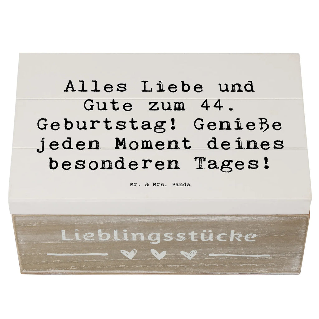 Holzkiste Spruch 44. Geburtstag Geschenkdose, Erinnerungsbox, Geschenkbox, Schatulle, Truhe, XXL, Schatzkiste, Kiste, Erinnerungskiste, Dekokiste, Holzkiste, Aufbewahrungsbox, Geburtstag, Geburtstagsgeschenk, Geschenk