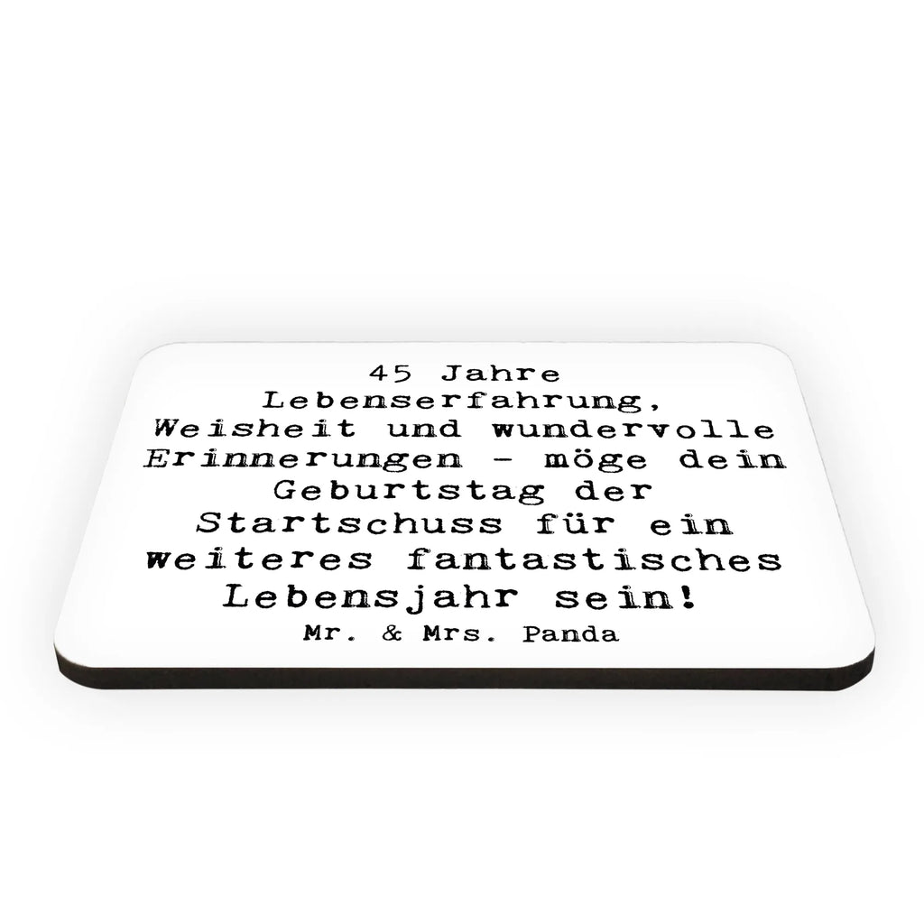 Magnet Spruch 45. Geburtstag Motivmagnete, Kühlschrank Dekoration, Kühlschrankmagnet, Souvenir Magnet, Notiz Magnet, Pinnwandmagnet, Whiteboard Magnet, Dekomagnet, Geburtstag, Geburtstagsgeschenk, Geschenk