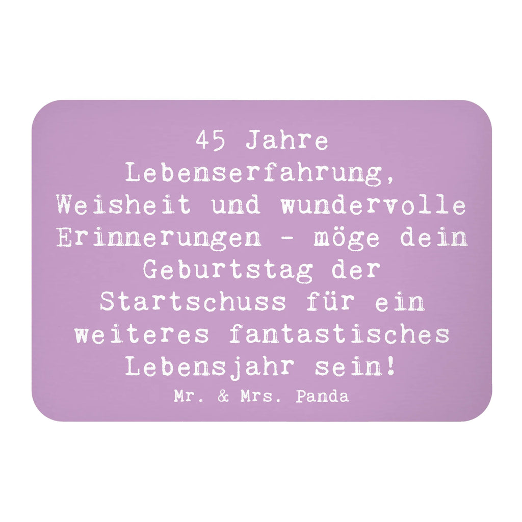 Magnet Spruch 45. Geburtstag Motivmagnete, Kühlschrank Dekoration, Kühlschrankmagnet, Souvenir Magnet, Notiz Magnet, Pinnwandmagnet, Whiteboard Magnet, Dekomagnet, Geburtstag, Geburtstagsgeschenk, Geschenk