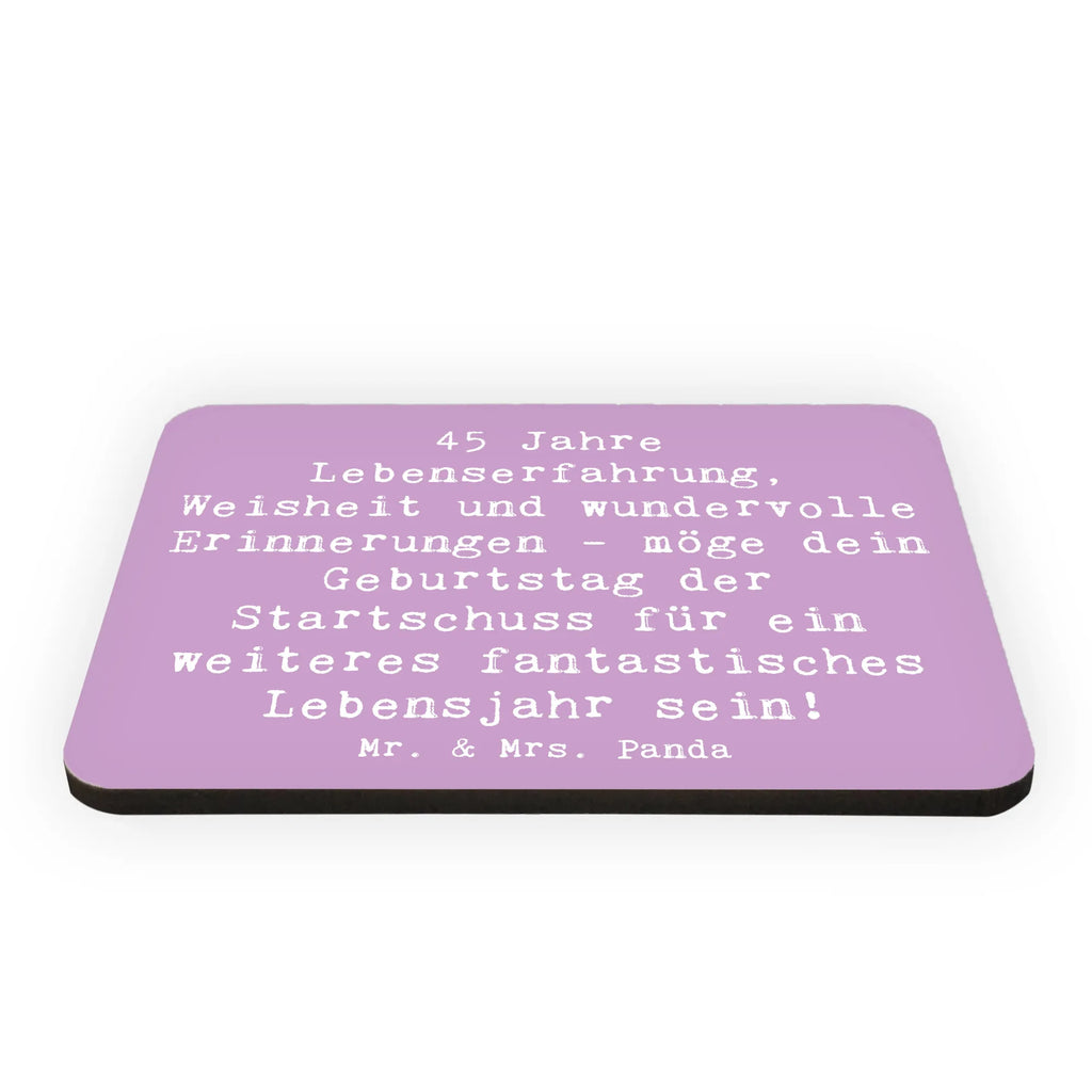 Magnet Spruch 45. Geburtstag Motivmagnete, Kühlschrank Dekoration, Kühlschrankmagnet, Souvenir Magnet, Notiz Magnet, Pinnwandmagnet, Whiteboard Magnet, Dekomagnet, Geburtstag, Geburtstagsgeschenk, Geschenk