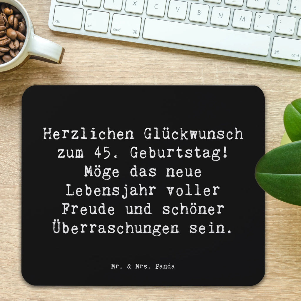 Mauspad Spruch 45. Geburtstag Freude PC Zubehör, Computer zubehör, Designer Mauspad, Mausunterlage, Mauspad Büro, Einzigartiges Mauspad, Büroausstattung, Mousepad, Mauspad, Arbeitszimmer, Geburtstag, Geburtstagsgeschenk, Geschenk