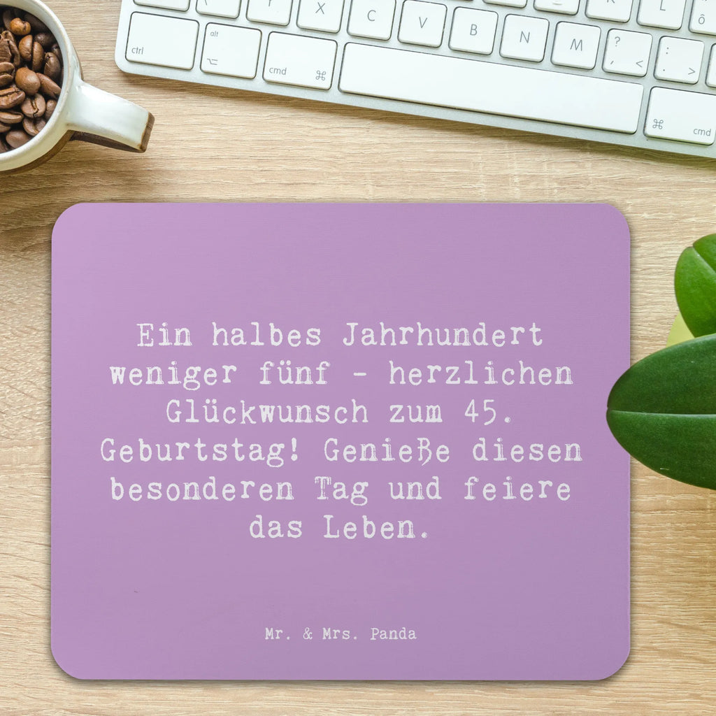 Mauspad Spruch 45. Geburtstag Feier PC Zubehör, Designer Mauspad, Einzigartiges Mauspad, Arbeitszimmer, Mousepad, Mauspad, Computer zubehör, Mauspad Büro, Büroausstattung, Mausunterlage, Geburtstag, Geburtstagsgeschenk, Geschenk