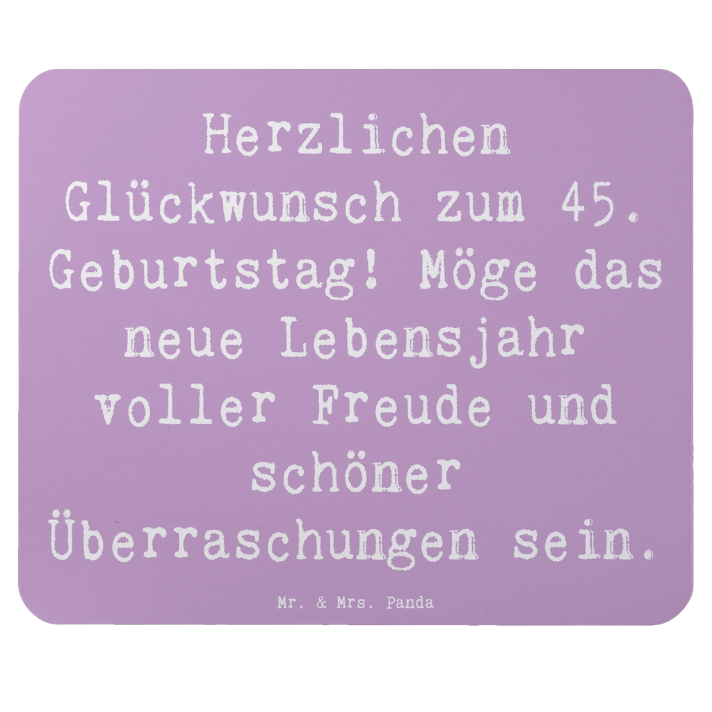 Mauspad Spruch 45. Geburtstag Freude PC Zubehör, Computer zubehör, Designer Mauspad, Mausunterlage, Mauspad Büro, Einzigartiges Mauspad, Büroausstattung, Mousepad, Mauspad, Arbeitszimmer, Geburtstag, Geburtstagsgeschenk, Geschenk