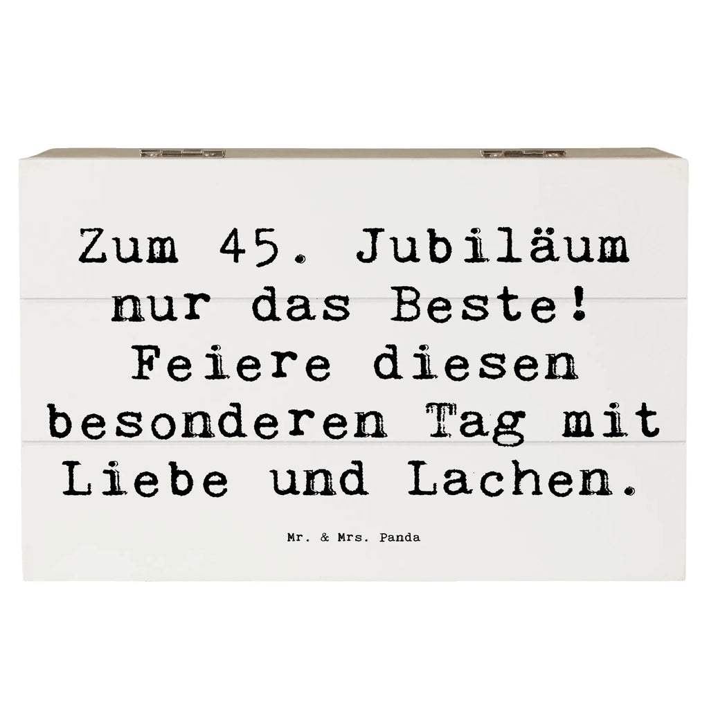 Holzkiste Spruch 45. Geburtstag Feiern XXL, Geschenkbox, Schatulle, Aufbewahrungsbox, Erinnerungskiste, Dekokiste, Kiste, Holzkiste, Geschenkdose, Schatzkiste, Truhe, Erinnerungsbox, Geburtstag, Geburtstagsgeschenk, Geschenk