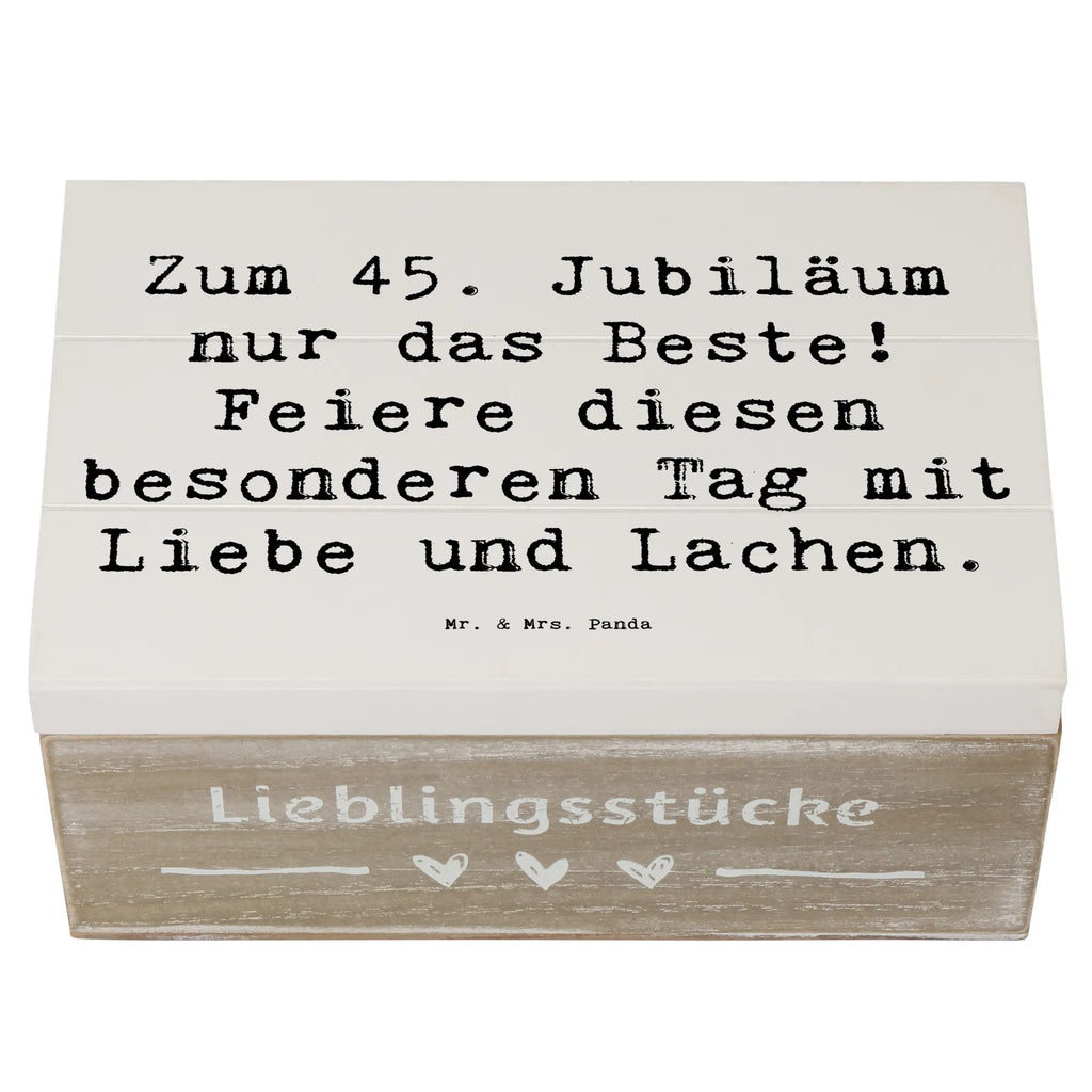 Holzkiste Spruch 45. Geburtstag Feiern XXL, Geschenkbox, Schatulle, Aufbewahrungsbox, Erinnerungskiste, Dekokiste, Kiste, Holzkiste, Geschenkdose, Schatzkiste, Truhe, Erinnerungsbox, Geburtstag, Geburtstagsgeschenk, Geschenk