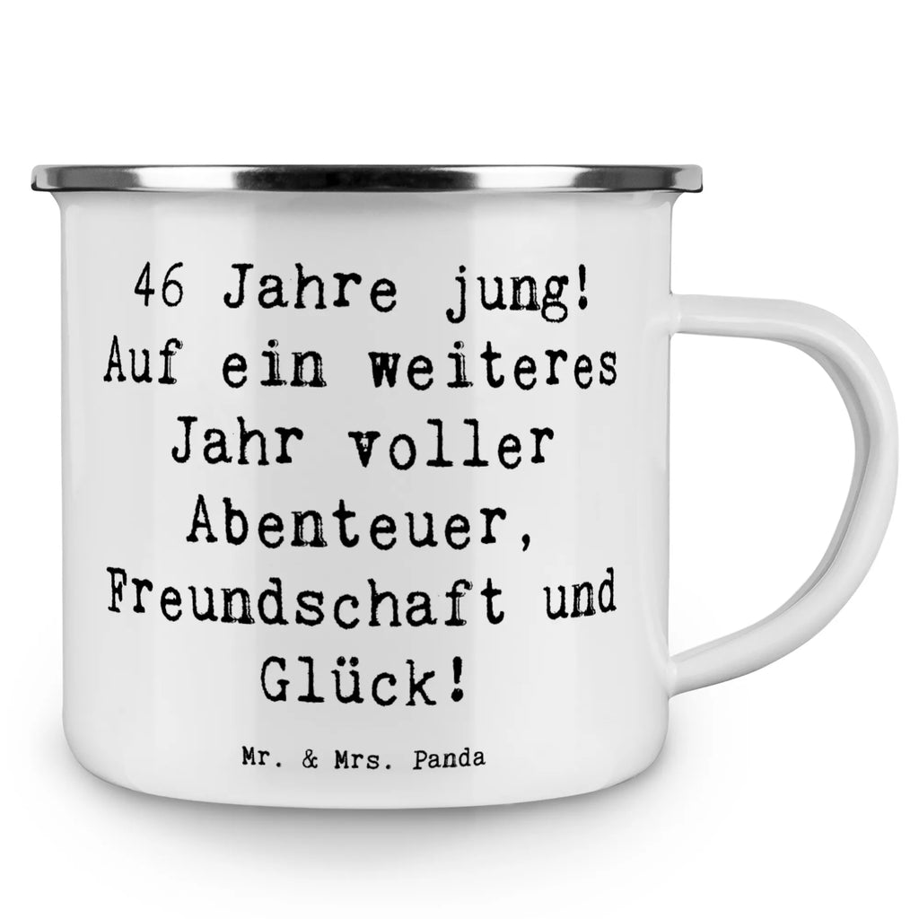 Enamel camping mug Saying 46 Jahre jung! Auf ein weiteres Jahr voller Abenteuer, Freundschaft und Glück! Outdoor Becher, Campingtasse, Emaille Tassen, Tasse Emaille, Emaille Campingbecher, Kaffee Blechtasse, Camping Tasse Emaille, Blechtasse, Emaille Tasse, Emaille Trinkbecher, Camping Tassen Emaille, Metalltasse für Camping, Tasse Camping, Outdoor Tasse, Emaille Tasse Camping, Blechtasse Outdoor, Metalltasse, Metall Tasse, Emaille Becher Camping, Trinkbecher, Camping Becher Edelstahl, Camping Becher, Emaille Becher, Blechtassen, Edelstahl Trinkbecher, Campingtassen, Camping Tassen, Camping Tasse Metall, Emailletasse, Campingbecher, Geburtstag, Geburtstagsgeschenk, Geschenk