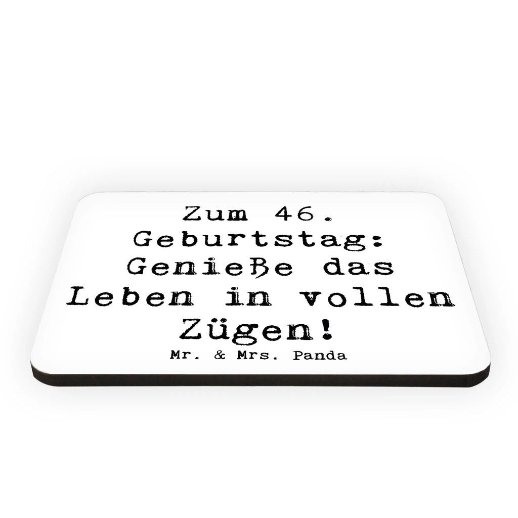 Magnet Spruch 46. Geburtstag Lebensfreude Pinnwandmagnet, Dekomagnet, Whiteboard Magnet, Souvenir Magnet, Notiz Magnet, Kühlschrank Dekoration, Kühlschrankmagnet, Motivmagnete, Geburtstag, Geburtstagsgeschenk, Geschenk