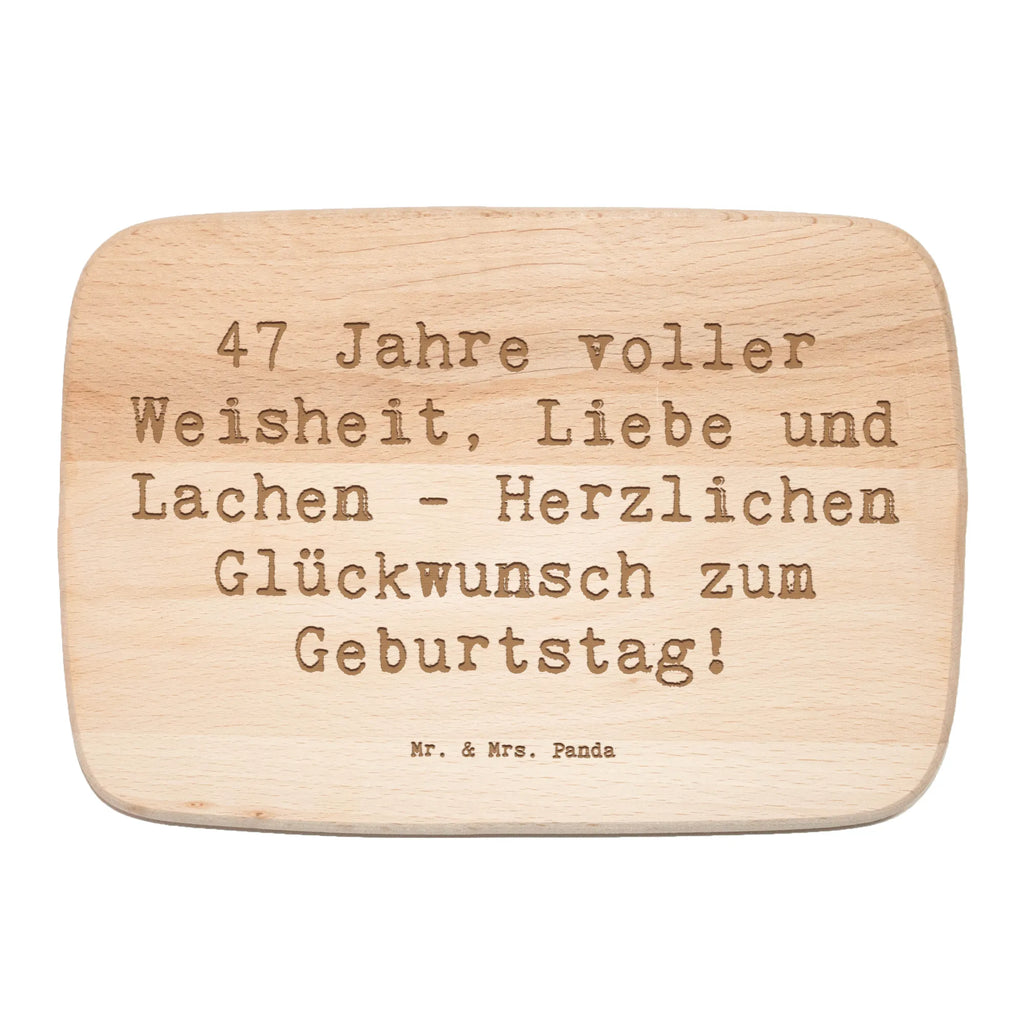Bambus - deska do krojenia Przysłowie Herzlichen Glückwunsch zum 47. Geburtstag! Möge dein Tag so besonders sein wie du es bist! Urodziny, prezent urodzinowy, prezent