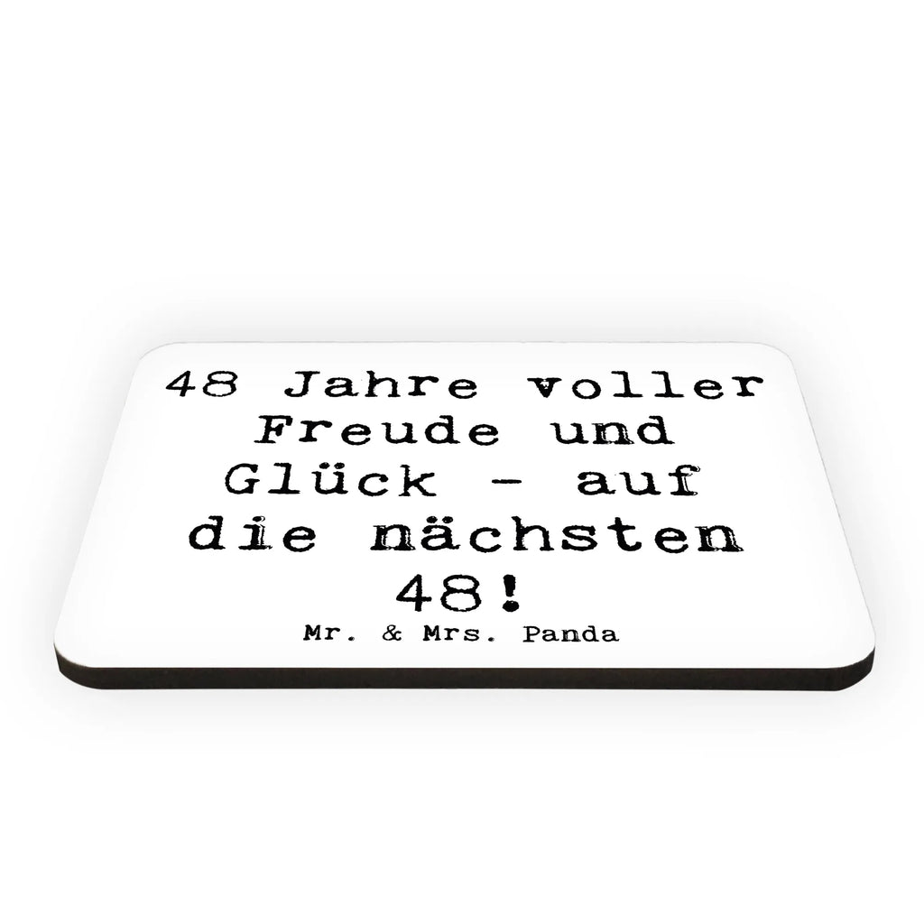 Magnet Spruch 48. Geburtstag Freude Pinnwandmagnet, Kühlschrankmagnet, Dekomagnet, Notiz Magnet, Motivmagnete, Souvenir Magnet, Kühlschrank Dekoration, Whiteboard Magnet, Geburtstag, Geburtstagsgeschenk, Geschenk