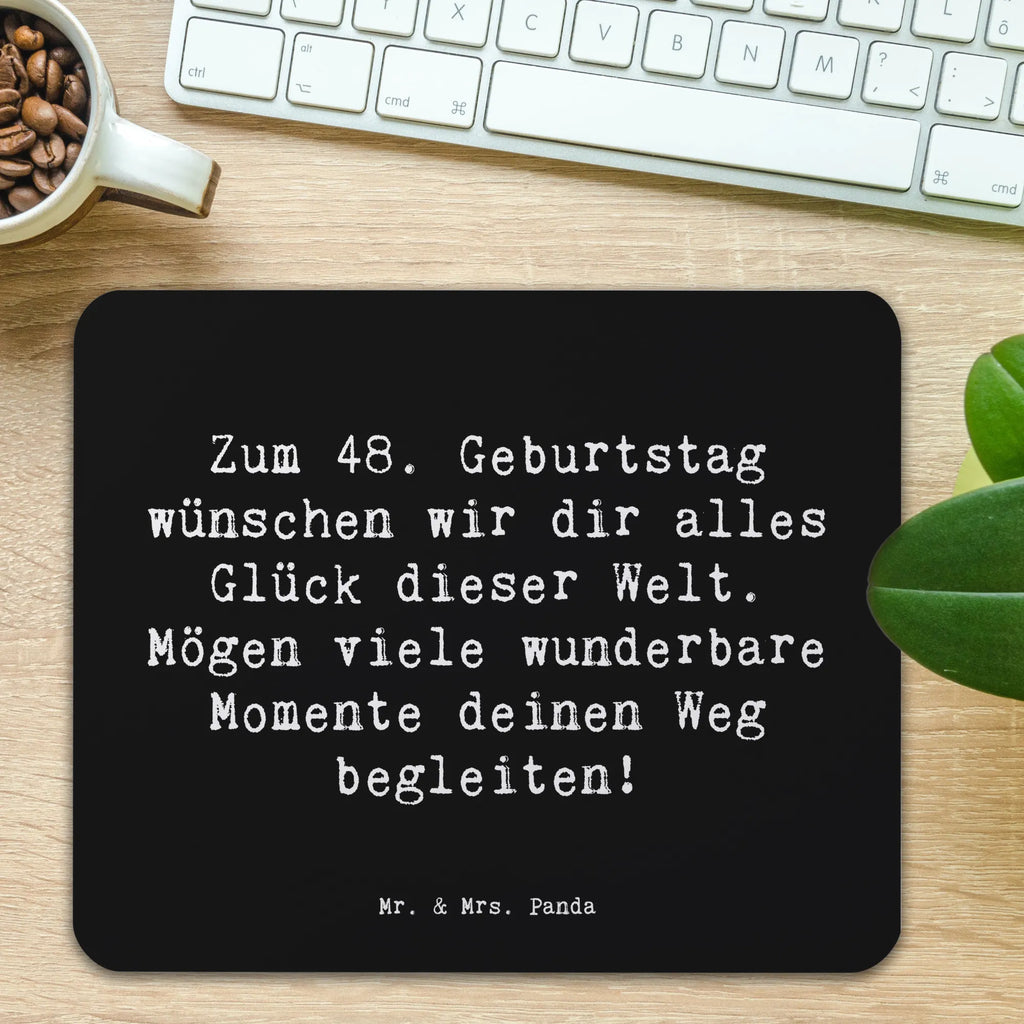 Mauspad Spruch 48. Geburtstag Glück Arbeitszimmer, Einzigartiges Mauspad, PC Zubehör, Computer zubehör, Büroausstattung, Mauspad, Mausunterlage, Mauspad Büro, Designer Mauspad, Mousepad, Geburtstag, Geburtstagsgeschenk, Geschenk
