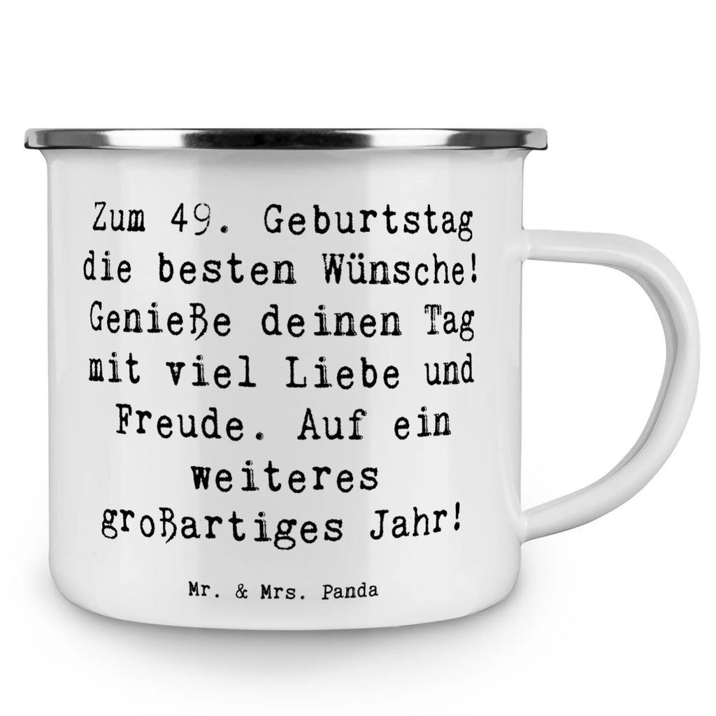 Enamel camping mug Saying Zum 49. Geburtstag die besten Wünsche! Genieße deinen Tag mit viel Liebe und Freude. Auf ein weiteres großartiges Jahr! Emaille Tassen, Metall Tasse, Emaille Becher, Blechtassen, Metalltasse für Camping, Camping Tasse Emaille, Trinkbecher, Outdoor Becher, Outdoor Tasse, Kaffee Blechtasse, Campingbecher, Camping Tassen Emaille, Camping Becher Edelstahl, Metalltasse, Campingtasse, Edelstahl Trinkbecher, Camping Tasse Metall, Blechtasse, Tasse Camping, Emaille Tasse Camping, Camping Becher, Emaille Campingbecher, Emaille Tasse, Emailletasse, Emaille Becher Camping, Camping Tassen, Campingtassen, Emaille Trinkbecher, Blechtasse Outdoor, Tasse Emaille, Geburtstag, Geburtstagsgeschenk, Geschenk
