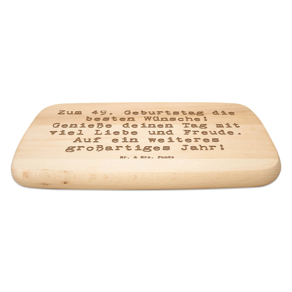 Śniadaniowa deska Przysłowie Zum 49. Geburtstag die besten Wünsche! Genieße deinen Tag mit viel Liebe und Freude. Auf ein weiteres großartiges Jahr! Urodziny, prezent urodzinowy, prezent