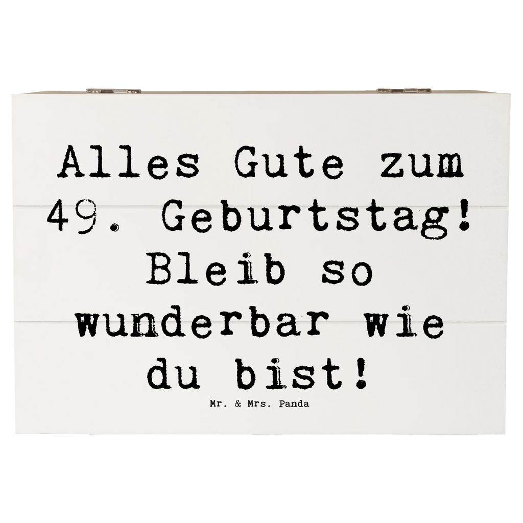 Holzkiste Spruch 49. Geburtstag Freude Kiste, Aufbewahrungsbox, Schatulle, Geschenkbox, XXL, Holzkiste, Truhe, Geschenkdose, Erinnerungsbox, Erinnerungskiste, Dekokiste, Schatzkiste, Geburtstag, Geburtstagsgeschenk, Geschenk