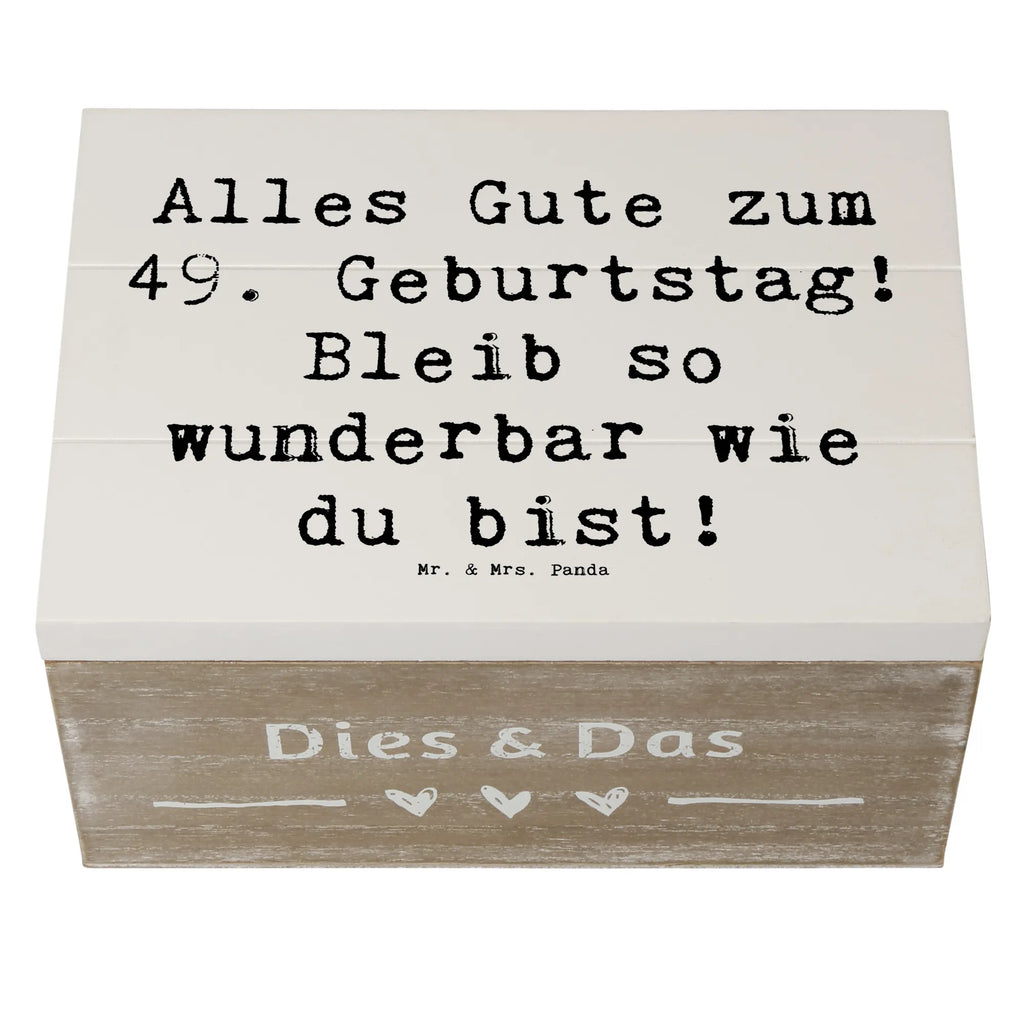 Holzkiste Spruch 49. Geburtstag Freude Kiste, Aufbewahrungsbox, Schatulle, Geschenkbox, XXL, Holzkiste, Truhe, Geschenkdose, Erinnerungsbox, Erinnerungskiste, Dekokiste, Schatzkiste, Geburtstag, Geburtstagsgeschenk, Geschenk