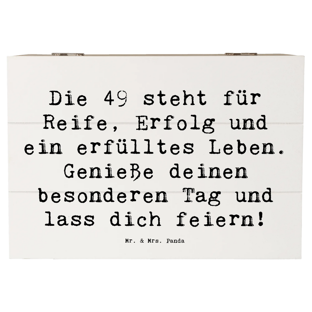 Holzkiste Spruch 49. Geburtstag Erinnerungsbox, Holzkiste, Geschenkbox, Geschenkdose, Erinnerungskiste, Truhe, Schatzkiste, XXL, Dekokiste, Schatulle, Kiste, Aufbewahrungsbox, Geburtstag, Geburtstagsgeschenk, Geschenk