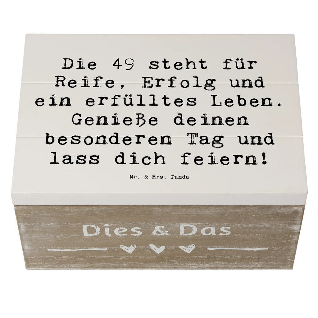 Holzkiste Spruch 49. Geburtstag Erinnerungsbox, Holzkiste, Geschenkbox, Geschenkdose, Erinnerungskiste, Truhe, Schatzkiste, XXL, Dekokiste, Schatulle, Kiste, Aufbewahrungsbox, Geburtstag, Geburtstagsgeschenk, Geschenk