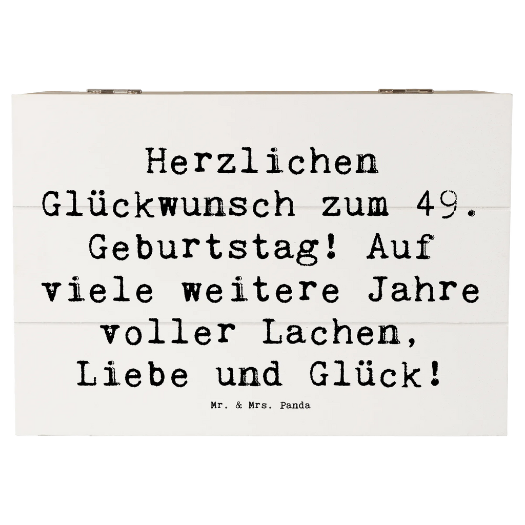 Holzkiste Spruch 49. Geburtstag Glückwünsche Geschenkdose, Erinnerungsbox, Schatzkiste, Geschenkbox, XXL, Holzkiste, Erinnerungskiste, Dekokiste, Aufbewahrungsbox, Kiste, Schatulle, Truhe, Geburtstag, Geburtstagsgeschenk, Geschenk