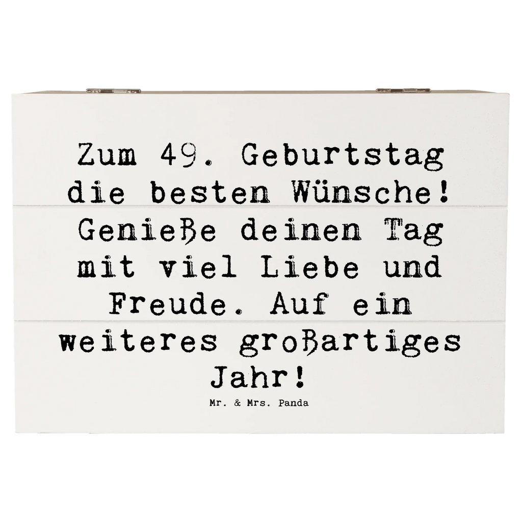 Holzkiste Spruch 49. Geburtstag Wünsche Schatzkiste, Geschenkdose, Truhe, Kiste, Erinnerungskiste, Dekokiste, Erinnerungsbox, Holzkiste, Aufbewahrungsbox, XXL, Geschenkbox, Schatulle, Geburtstag, Geburtstagsgeschenk, Geschenk