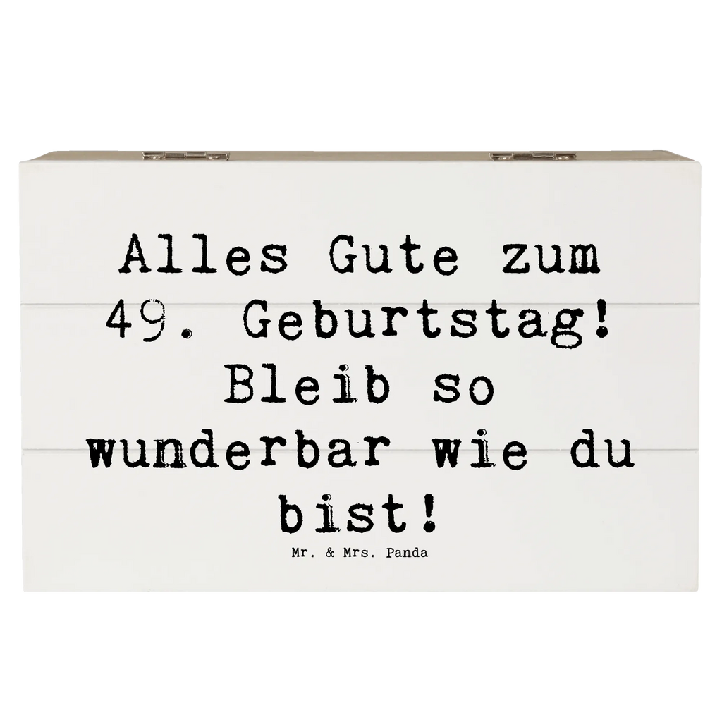 Holzkiste Spruch 49. Geburtstag Freude Kiste, Aufbewahrungsbox, Schatulle, Geschenkbox, XXL, Holzkiste, Truhe, Geschenkdose, Erinnerungsbox, Erinnerungskiste, Dekokiste, Schatzkiste, Geburtstag, Geburtstagsgeschenk, Geschenk