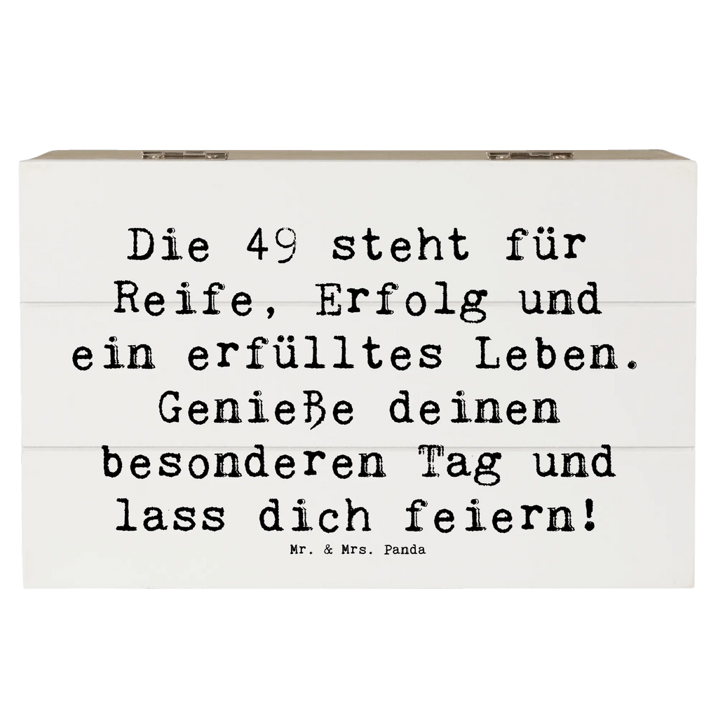 Holzkiste Spruch 49. Geburtstag Erinnerungsbox, Holzkiste, Geschenkbox, Geschenkdose, Erinnerungskiste, Truhe, Schatzkiste, XXL, Dekokiste, Schatulle, Kiste, Aufbewahrungsbox, Geburtstag, Geburtstagsgeschenk, Geschenk